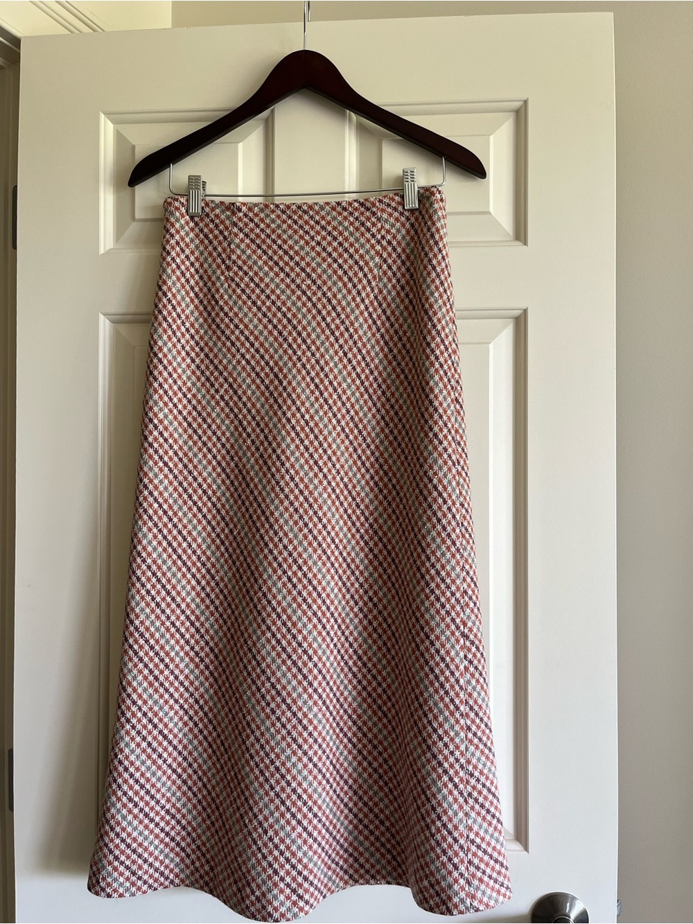 plaid wool skirt